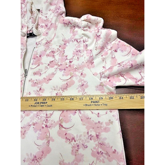 Generation Love AVA Pink White Pastel English Rose Hoodie Sweatshirt Size XL New - Picture 7 of 10